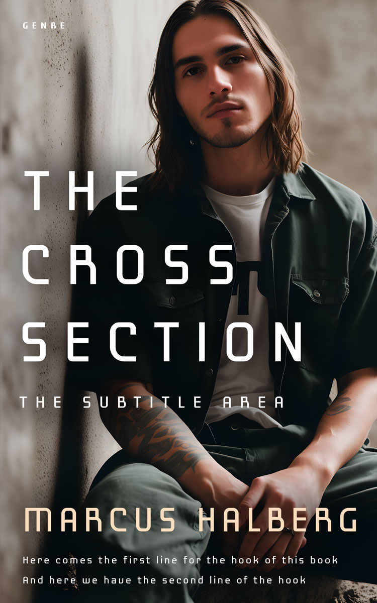 2D view of Premade Teen & Young Adult Book Cover - Silk