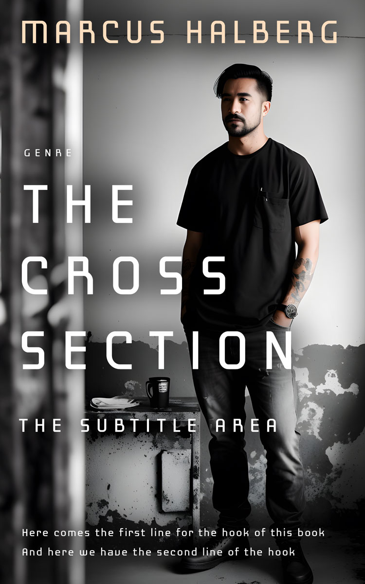 2D view of Premade Mystery & Thriller & Suspense Book Cover - Mine Shaft