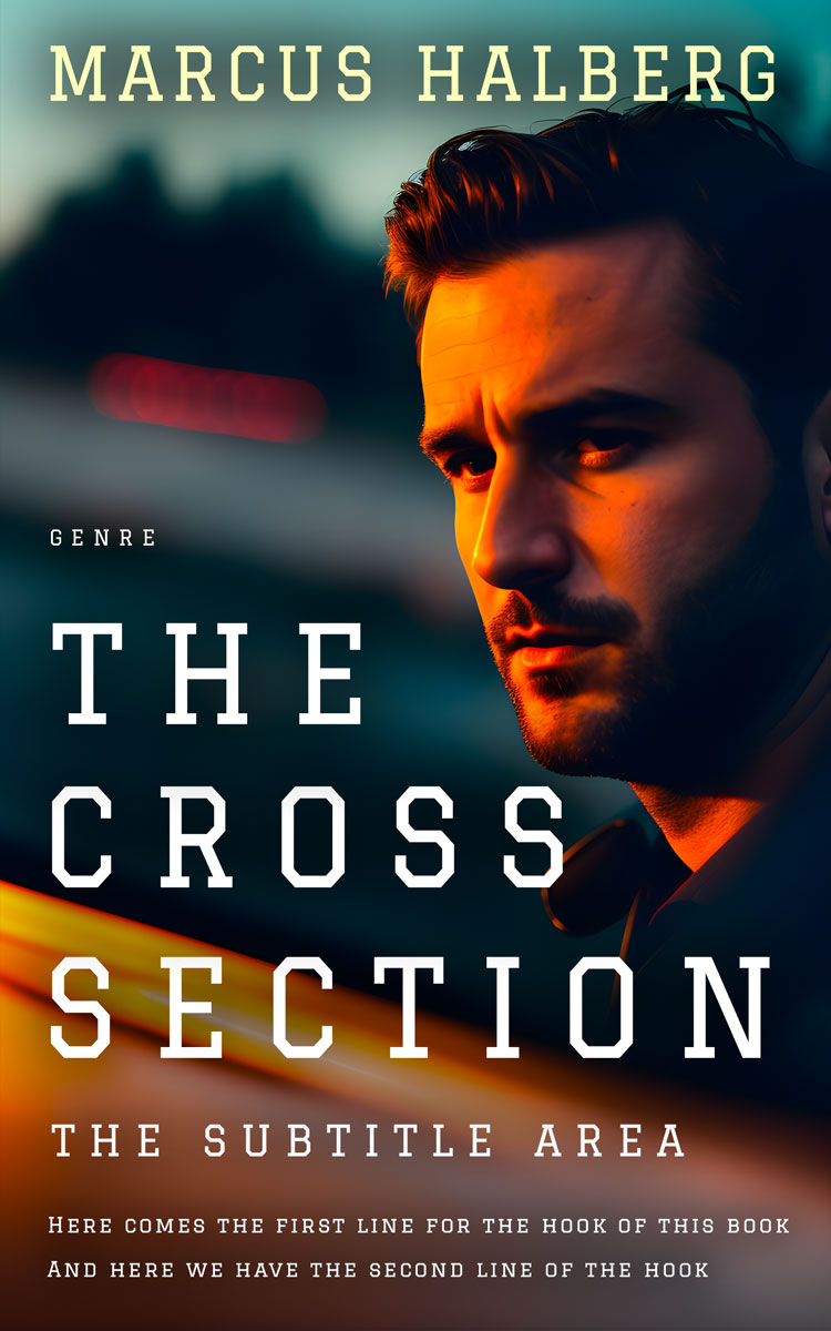 2D view of Premade Mystery & Thriller & Suspense Book Cover - Mirage