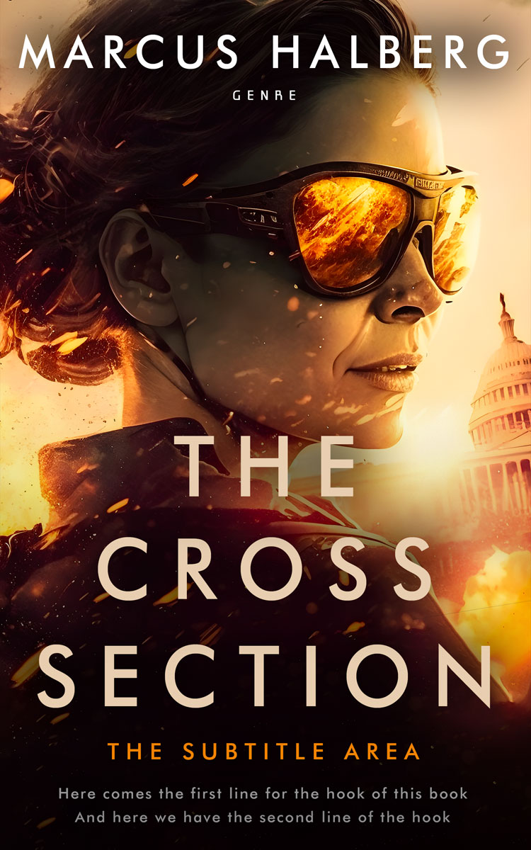 2D view of Premade Mystery & Thriller & Suspense Book Cover - Coffee Bean