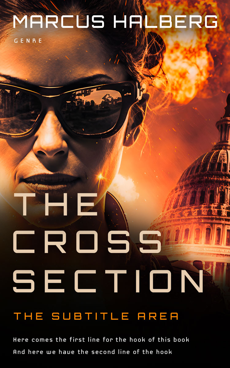 2D view of Premade Mystery & Thriller & Suspense Book Cover - Eclipse