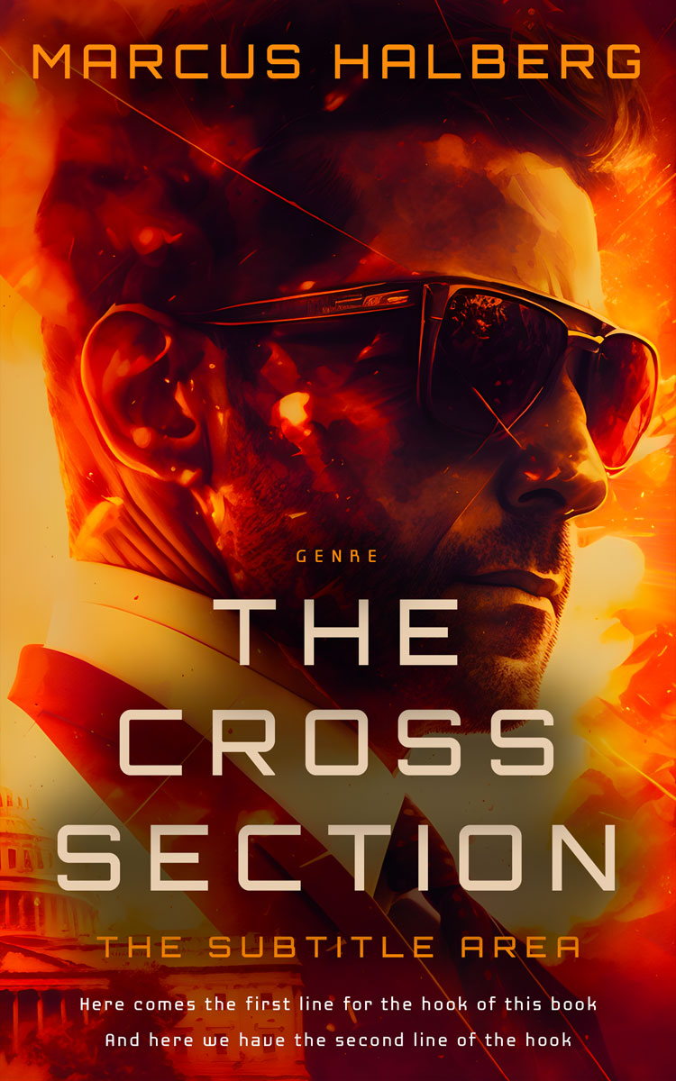 2D view of Premade Mystery & Thriller & Suspense Book Cover - Zest