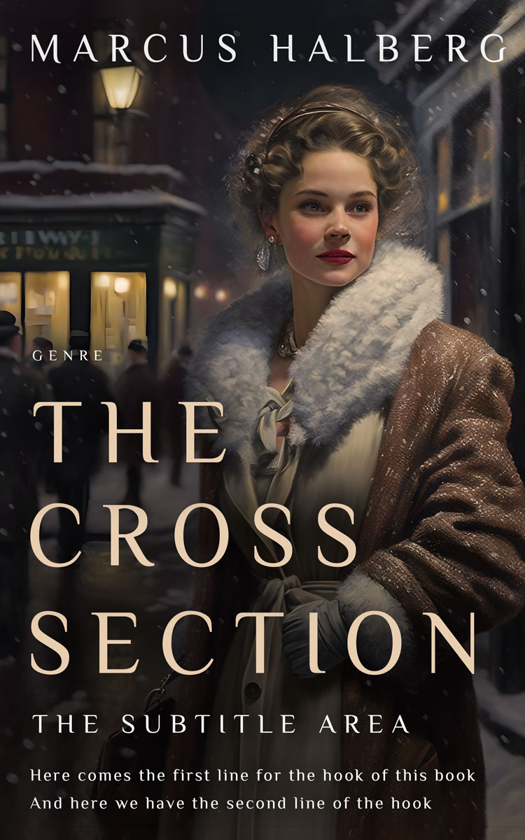 2D view of Premade Romance Book Cover - Dune