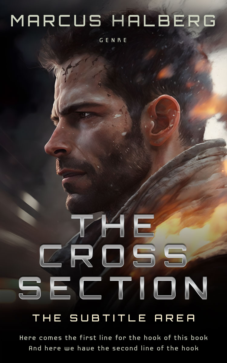 2D view of Premade Mystery & Thriller & Suspense Book Cover - Cocoa Brown