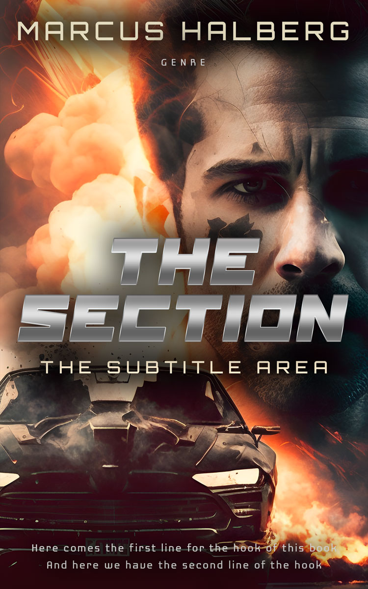 2D view of Premade Mystery & Thriller & Suspense Book Cover - Tumbleweed