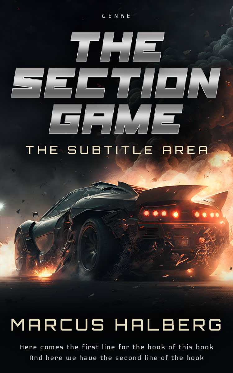 2D view of Premade Science Fiction Book Cover - Rodeo Dust