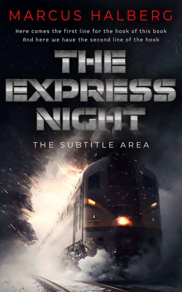 2D view of Premade Mystery & Thriller & Suspense Book Cover - Soft Amber