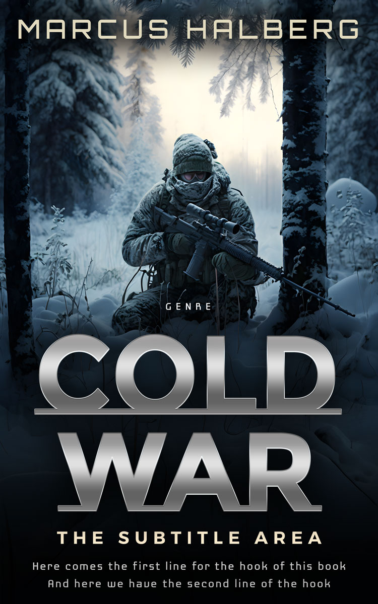 2D view of Premade Mystery & Thriller & Suspense Book Cover - Pumice