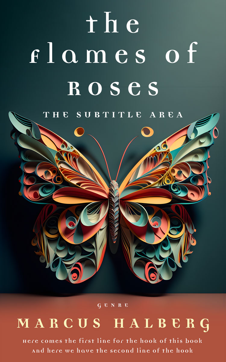 2D view of Premade Self-Improvement & Self-Help Book Cover - Outer Space