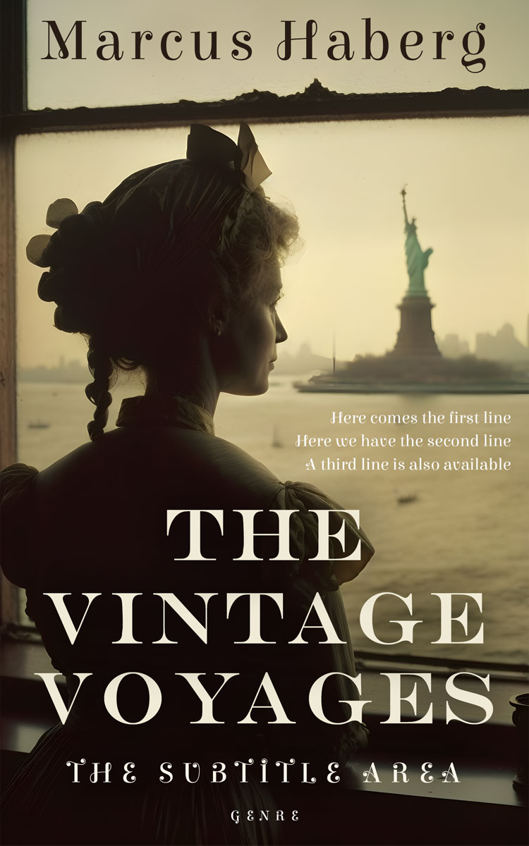 2D view of Premade Historical Book Cover - Akaroa