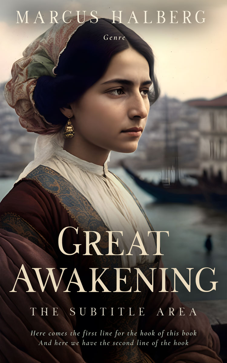 2D view of Premade Romance Book Cover - Dune