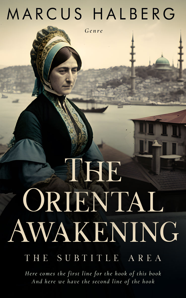 2D view of Premade Historical Book Cover - Log Cabin