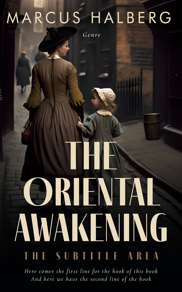 2D view of Premade Historical Book Cover - Cod Gray