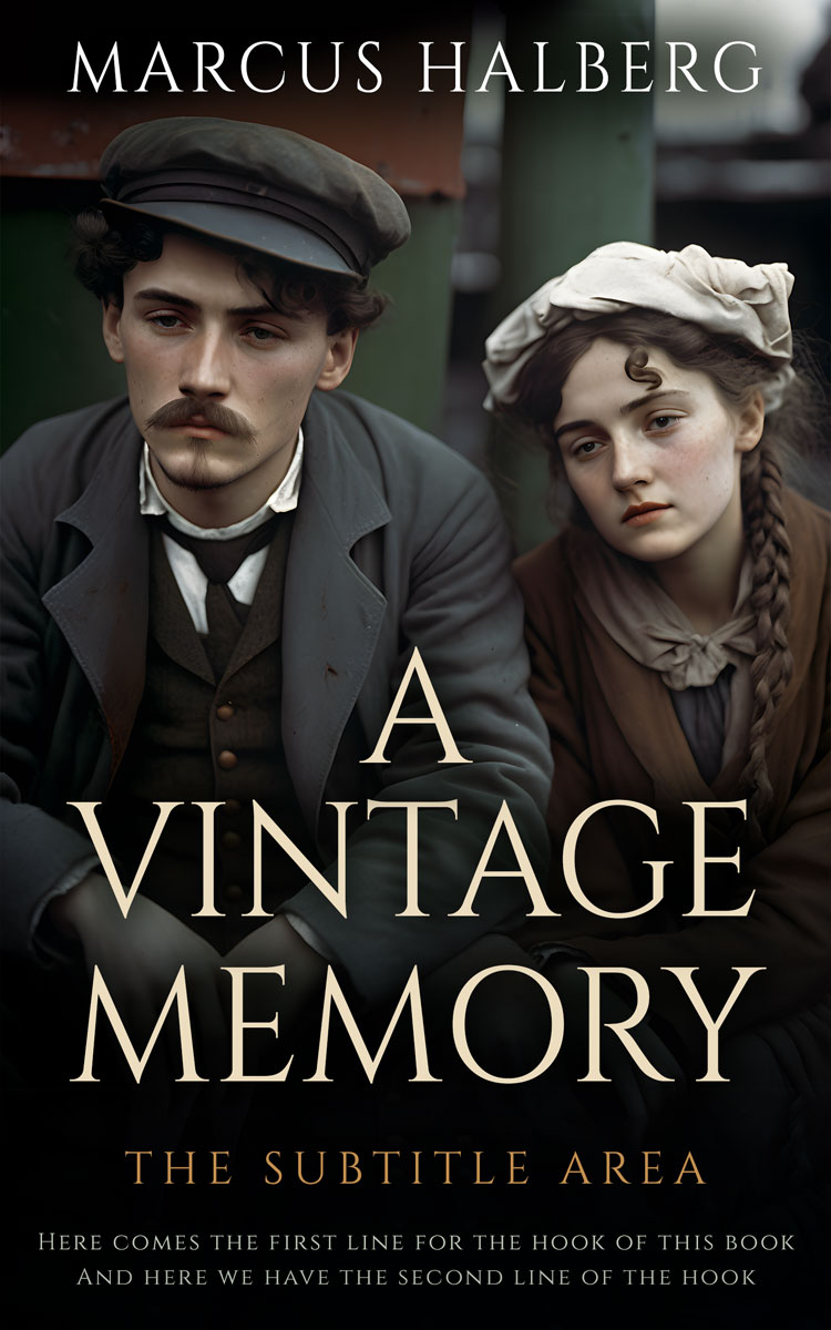 2D view of Premade Historical Book Cover - Cod Gray