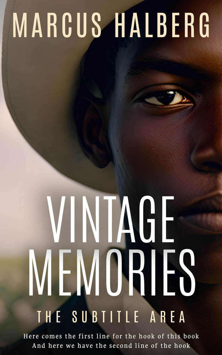 2D view of Premade Historical Book Cover - Cocoa Brown