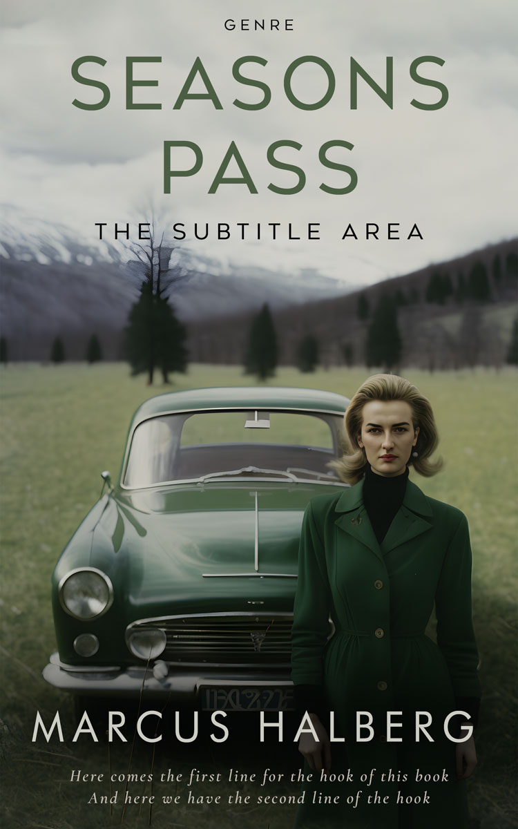 2D view of Premade Historical Book Cover - Gray Nickel