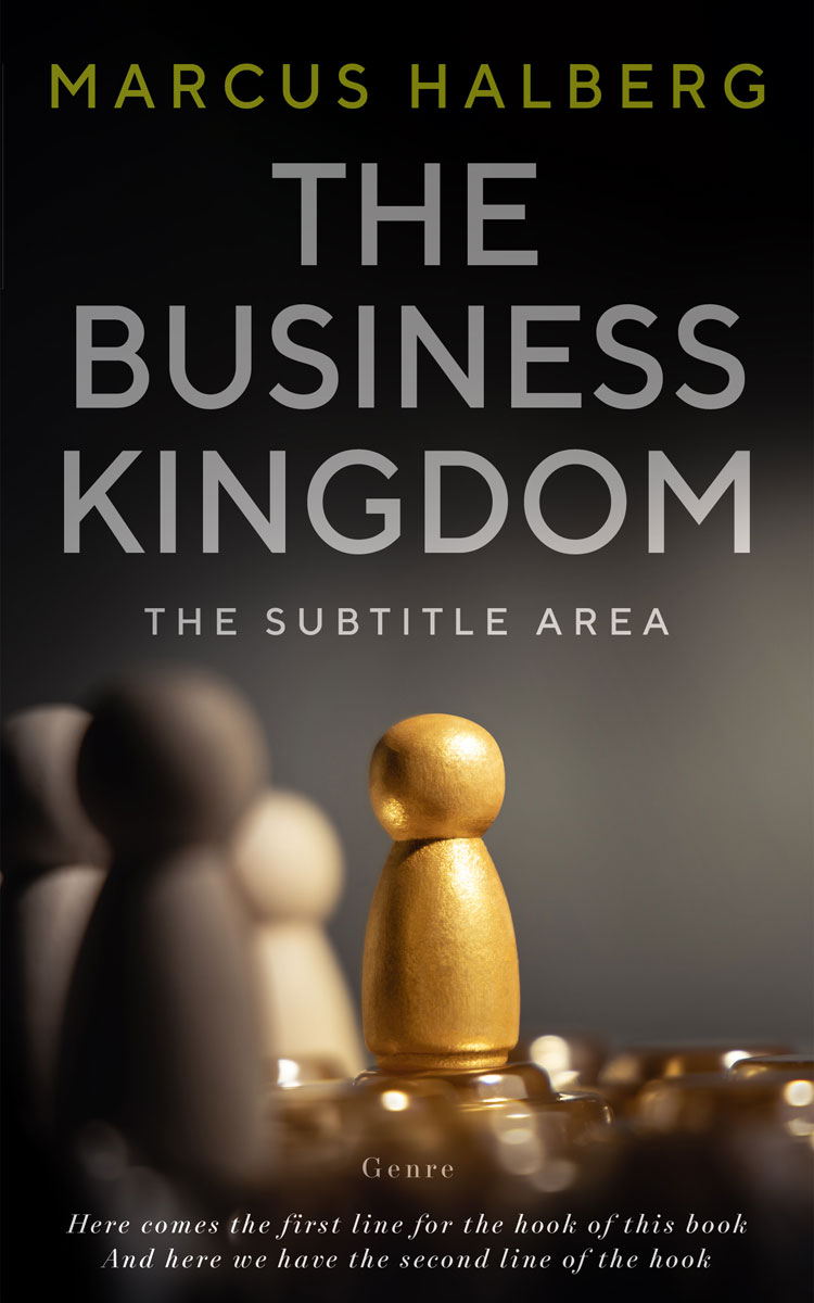 2D view of Premade Business Book Cover - Cod Gray