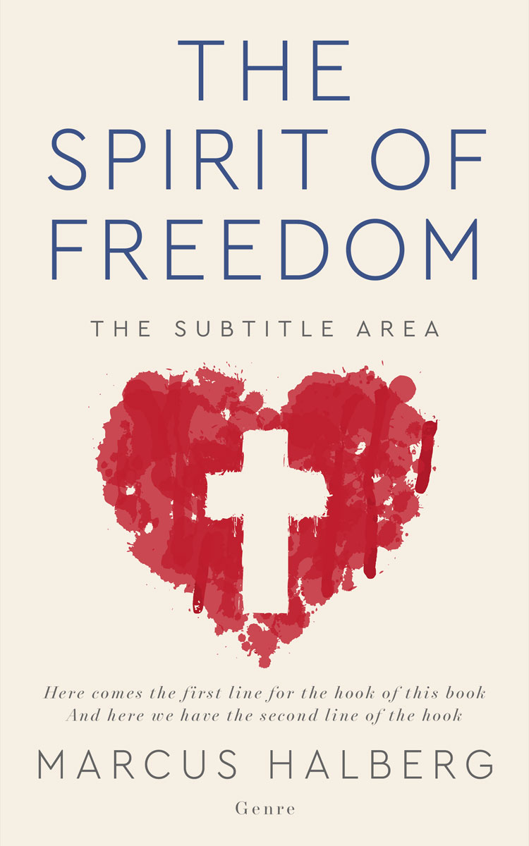 2D view of Premade Religion & Spirituality Book Cover - Ecru White