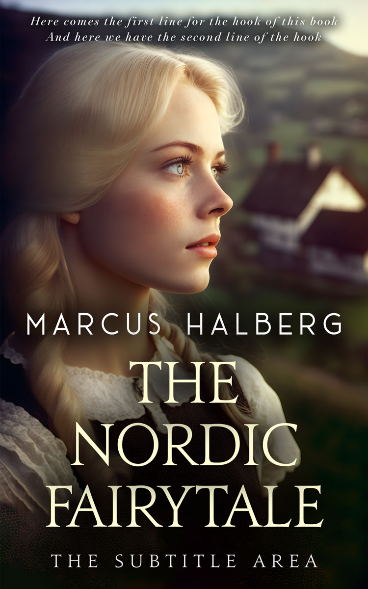 2D view of Premade Romance Book Cover - Cocoa Brown