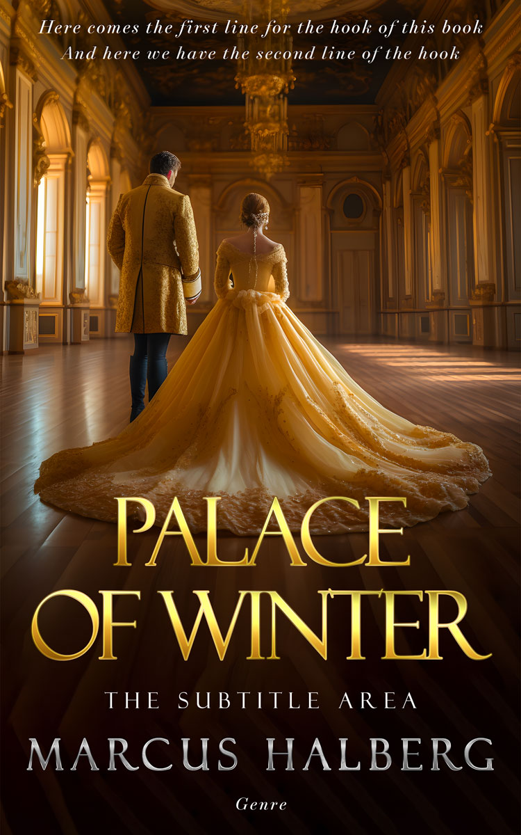 2D view of Premade Romance Book Cover - Clinker