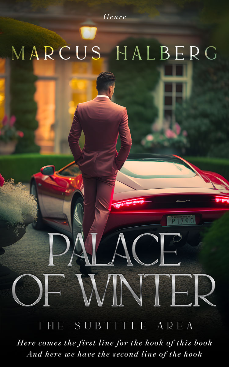 2D view of Premade Mystery & Thriller & Suspense Book Cover - Log Cabin