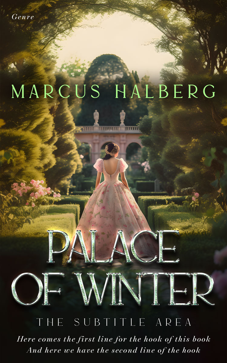 2D view of Premade Romance Book Cover - Zeus