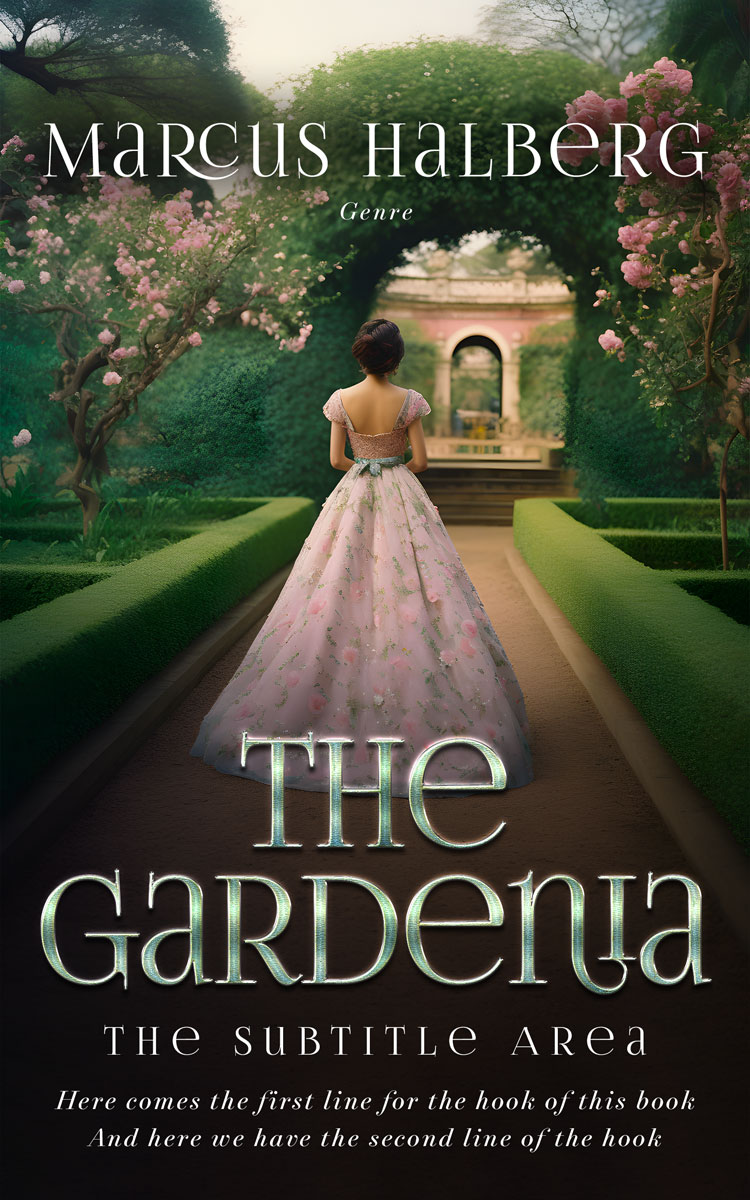 2D view of Premade Fantasy Book Cover - Log Cabin