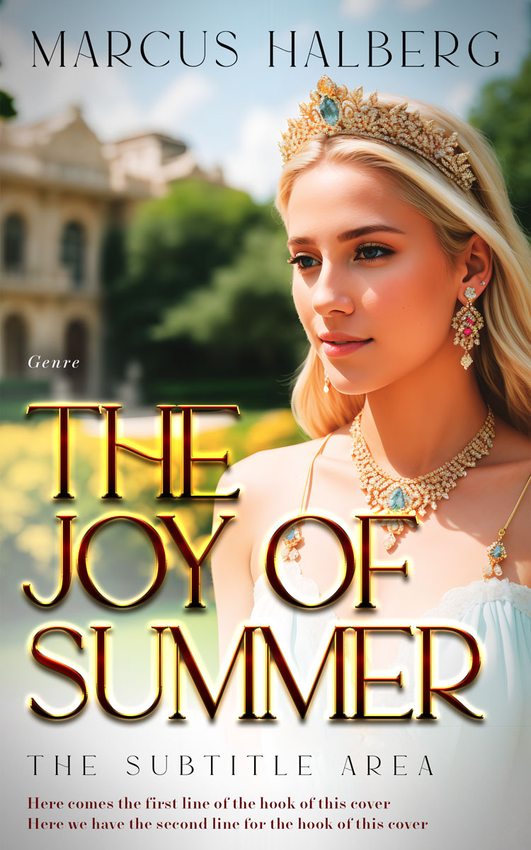 2D view of Premade Chick Lit Book Cover - Sisal