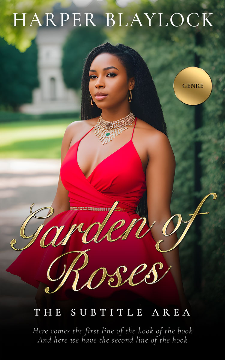 2D view of Premade Romance Book Cover - My Pink