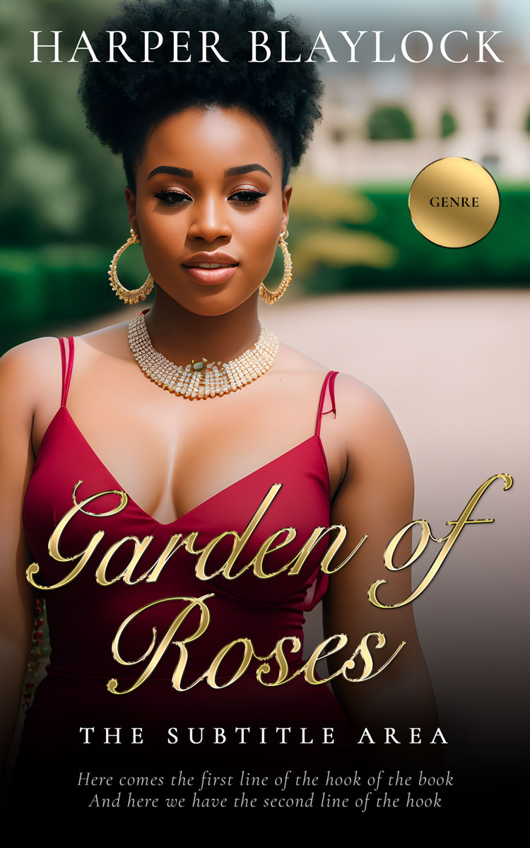 2D view of Premade Romance Book Cover - Cameo