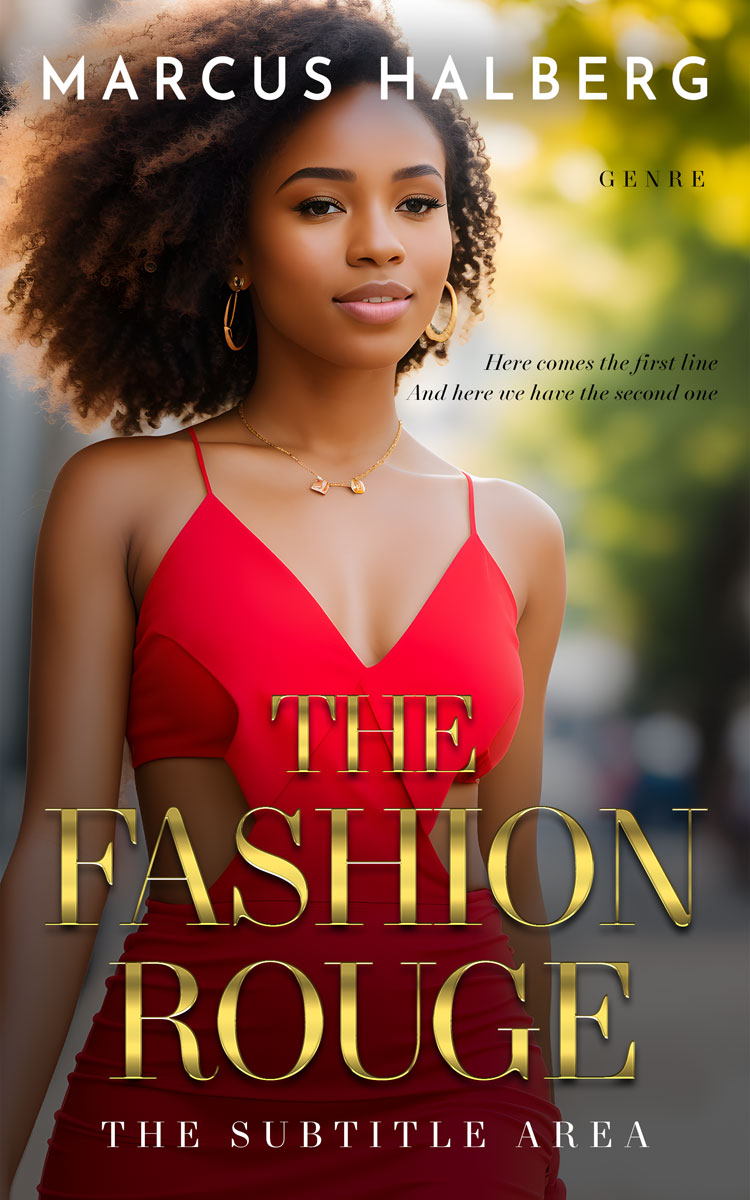 2D view of Premade Romance Book Cover - Saddle