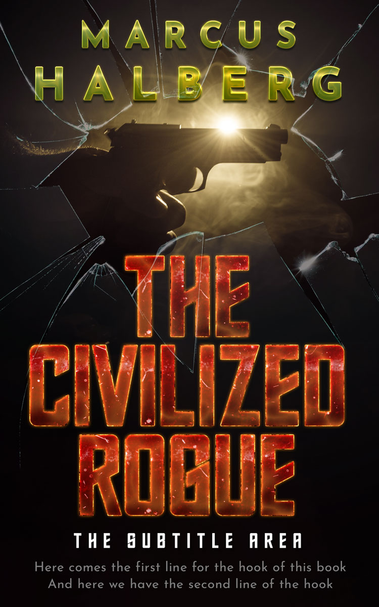 2D view of Premade Mystery & Thriller & Suspense Book Cover - Cocoa Brown