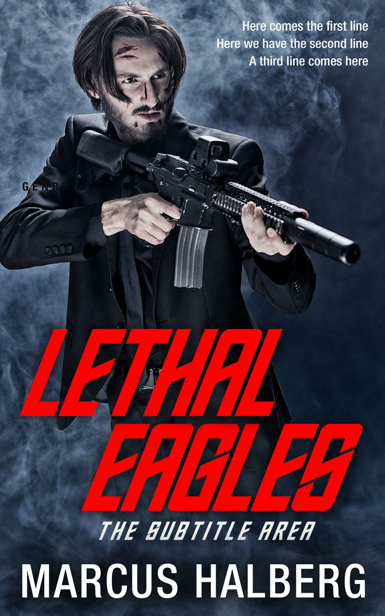 2D view of Premade Mystery & Thriller & Suspense Book Cover - Mirage