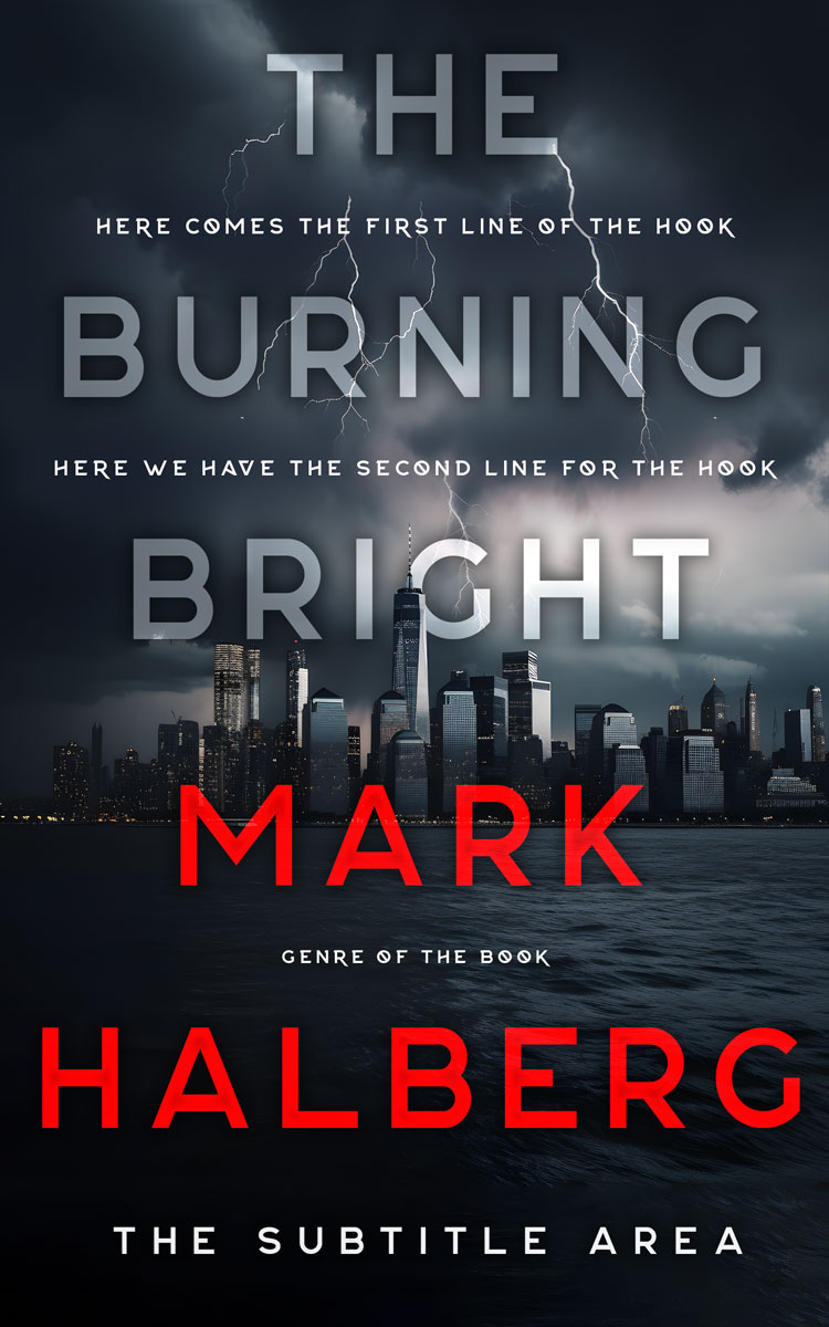 2D view of Premade Mystery & Thriller & Suspense Book Cover - Mirage