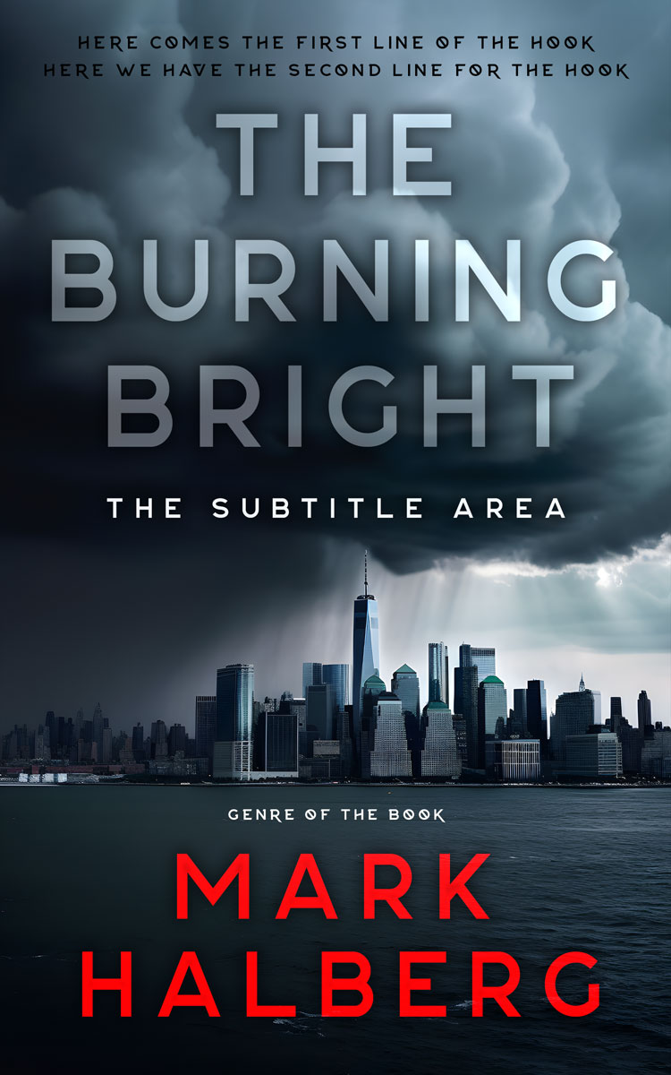 2D view of Premade Mystery & Thriller & Suspense Book Cover - Mirage