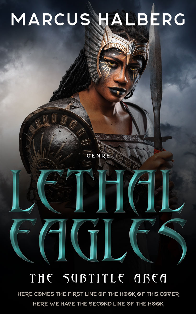 2D view of Premade Historical Book Cover - Shark