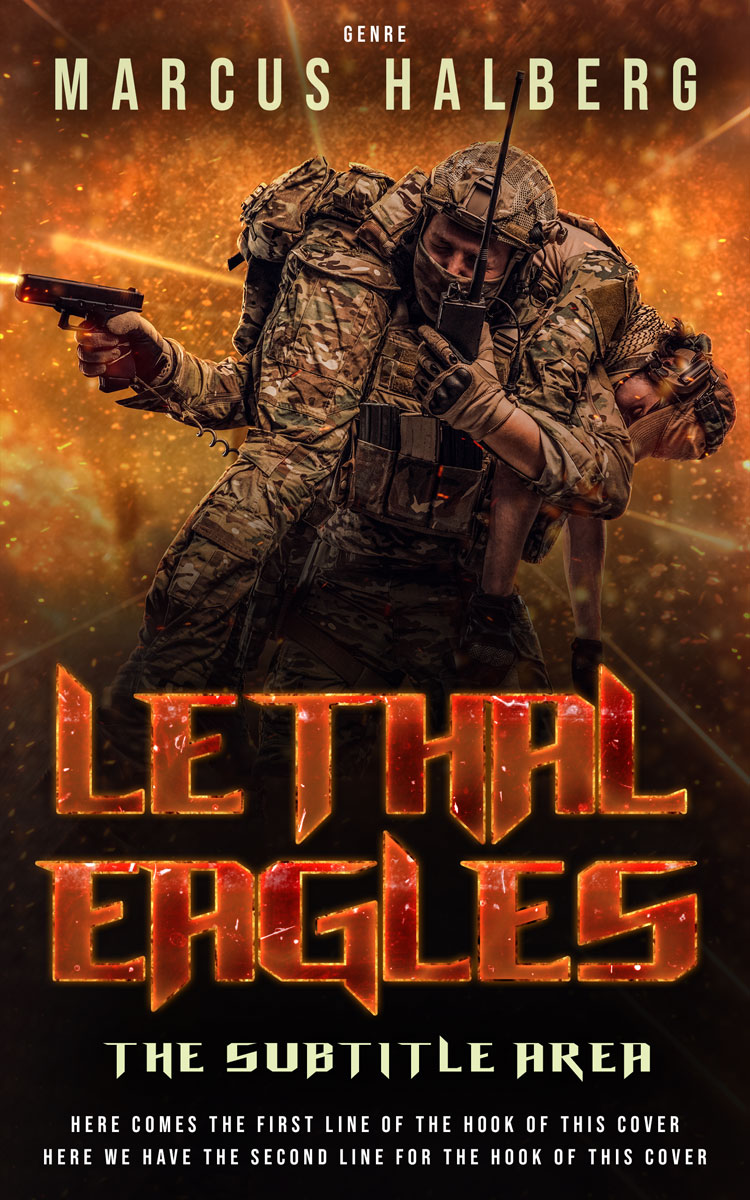 2D view of Premade Mystery & Thriller & Suspense Book Cover - Coffee Bean