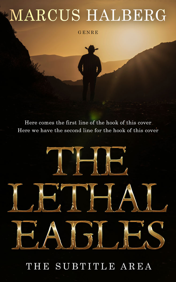 2D view of Premade Action & Adventure Book Cover - Muddy Waters