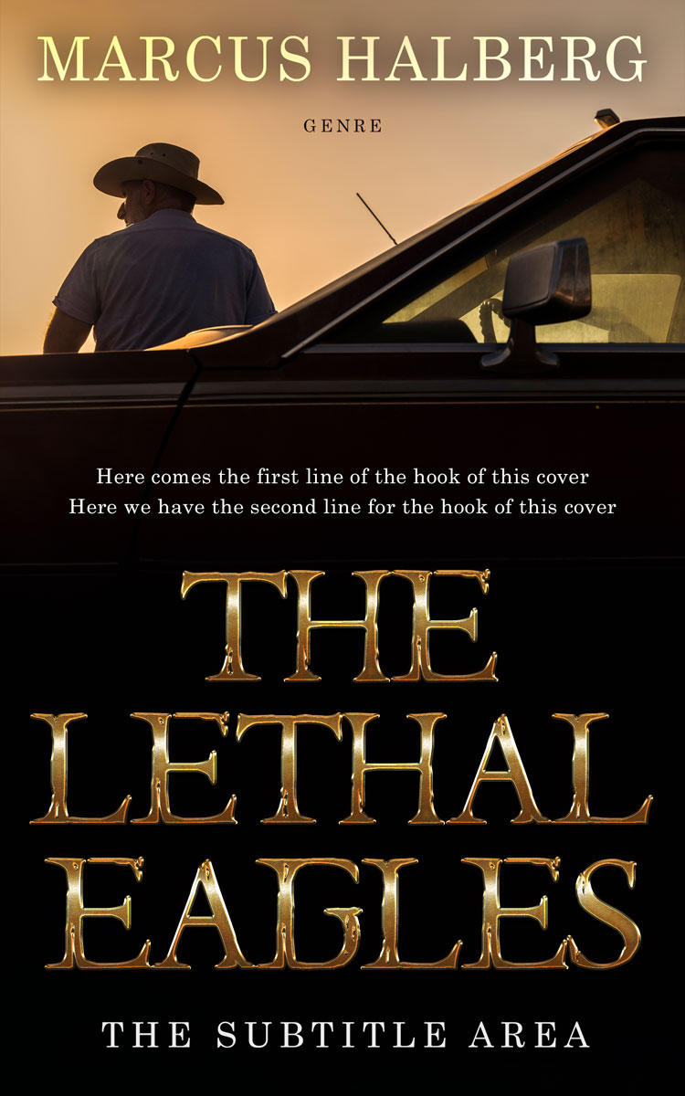 2D view of Premade Action & Adventure Book Cover - Night Rider