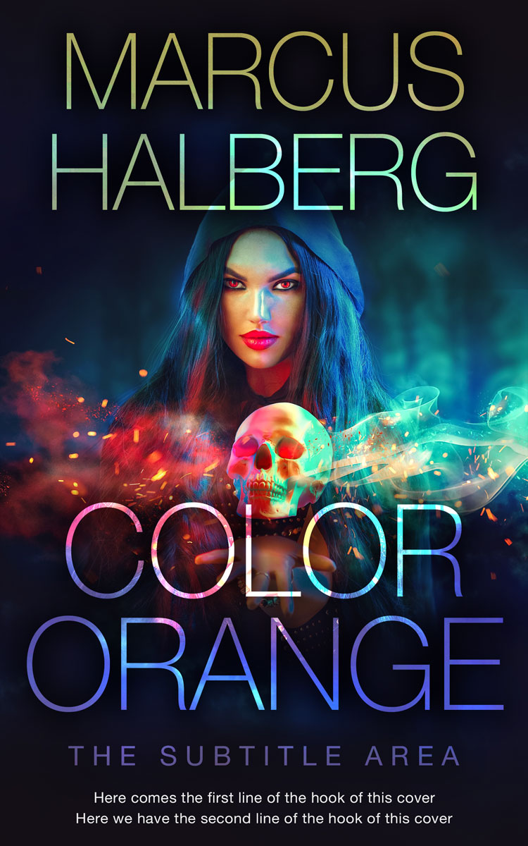 2D view of Premade Horror Book Cover - Cinder