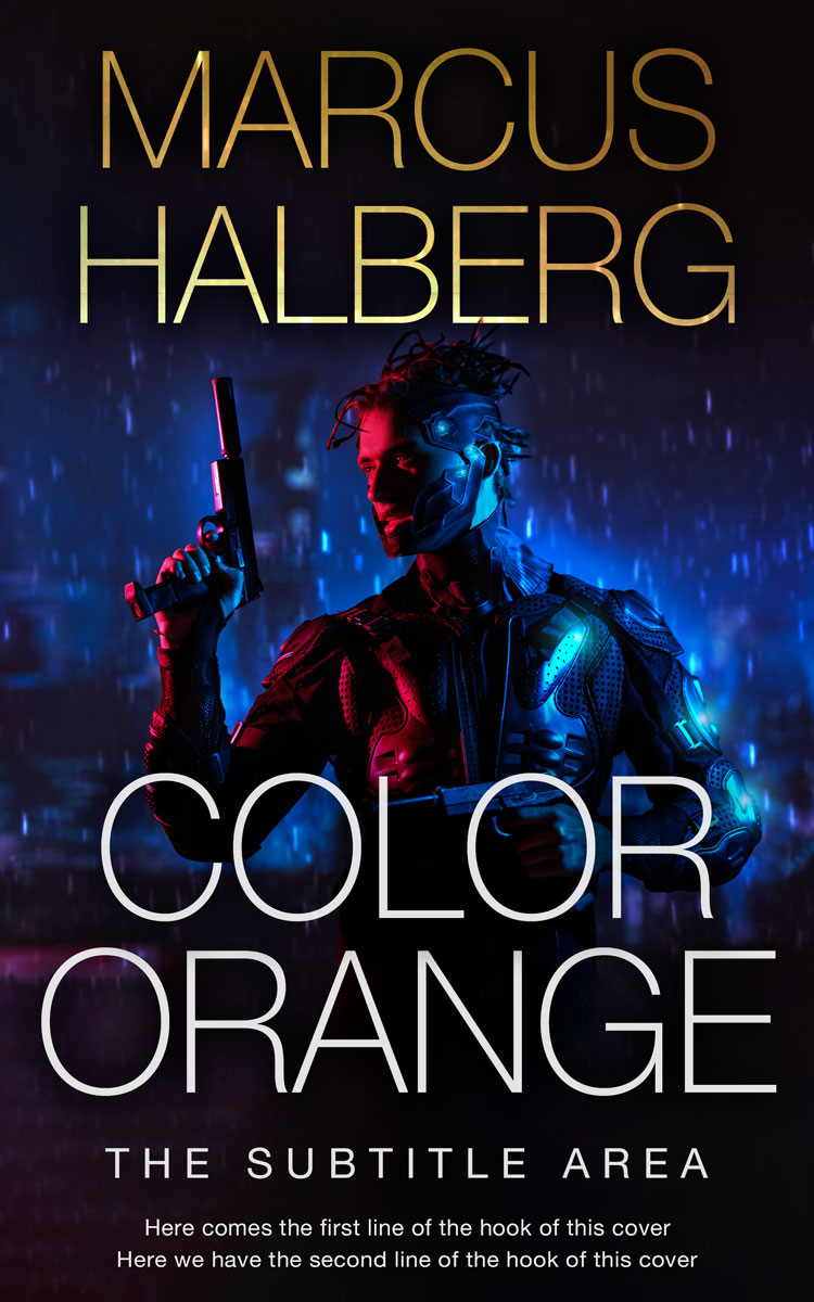 2D view of Premade Science Fiction Book Cover - Vulcan