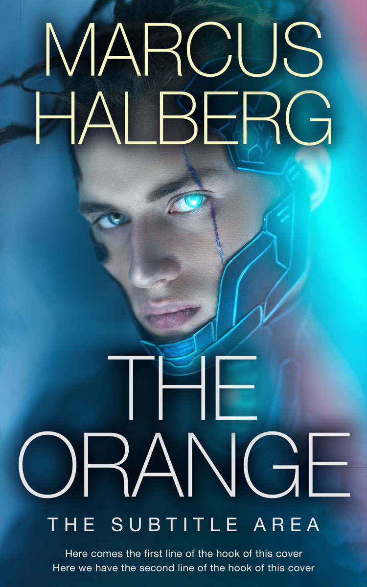 2D view of Premade Science Fiction Book Cover - Elephant