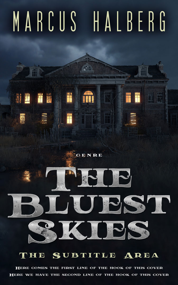 2D view of Premade Mystery & Thriller & Suspense Book Cover - Mirage