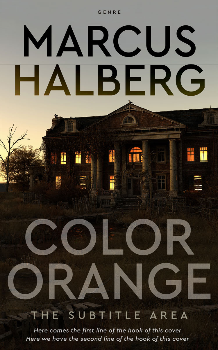 2D view of Premade Mystery & Thriller & Suspense Book Cover - Oil