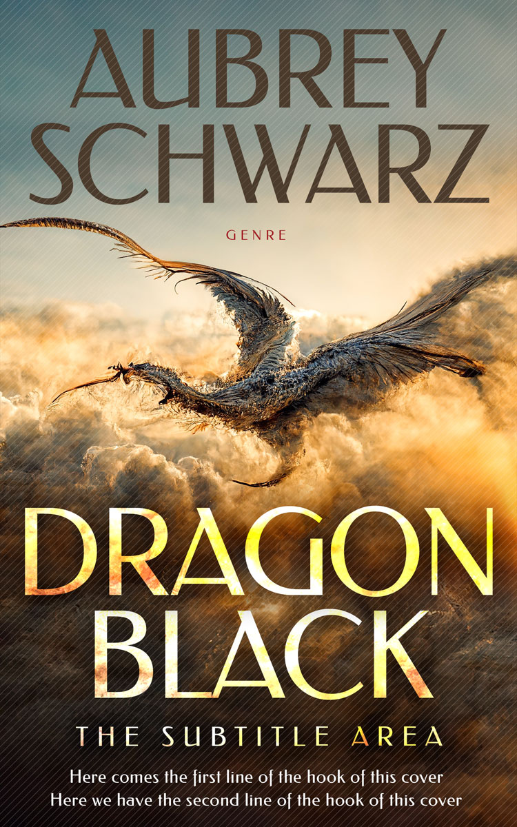 2D view of Premade Fantasy Book Cover - Taupe