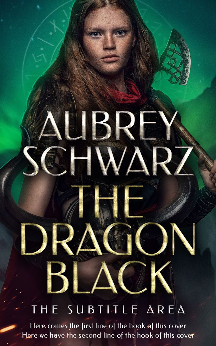 2D view of Premade Fantasy Book Cover - Shark