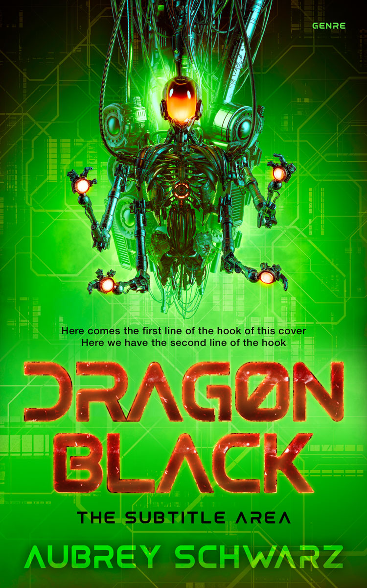 2D view of Premade Science Fiction Book Cover - La Palma