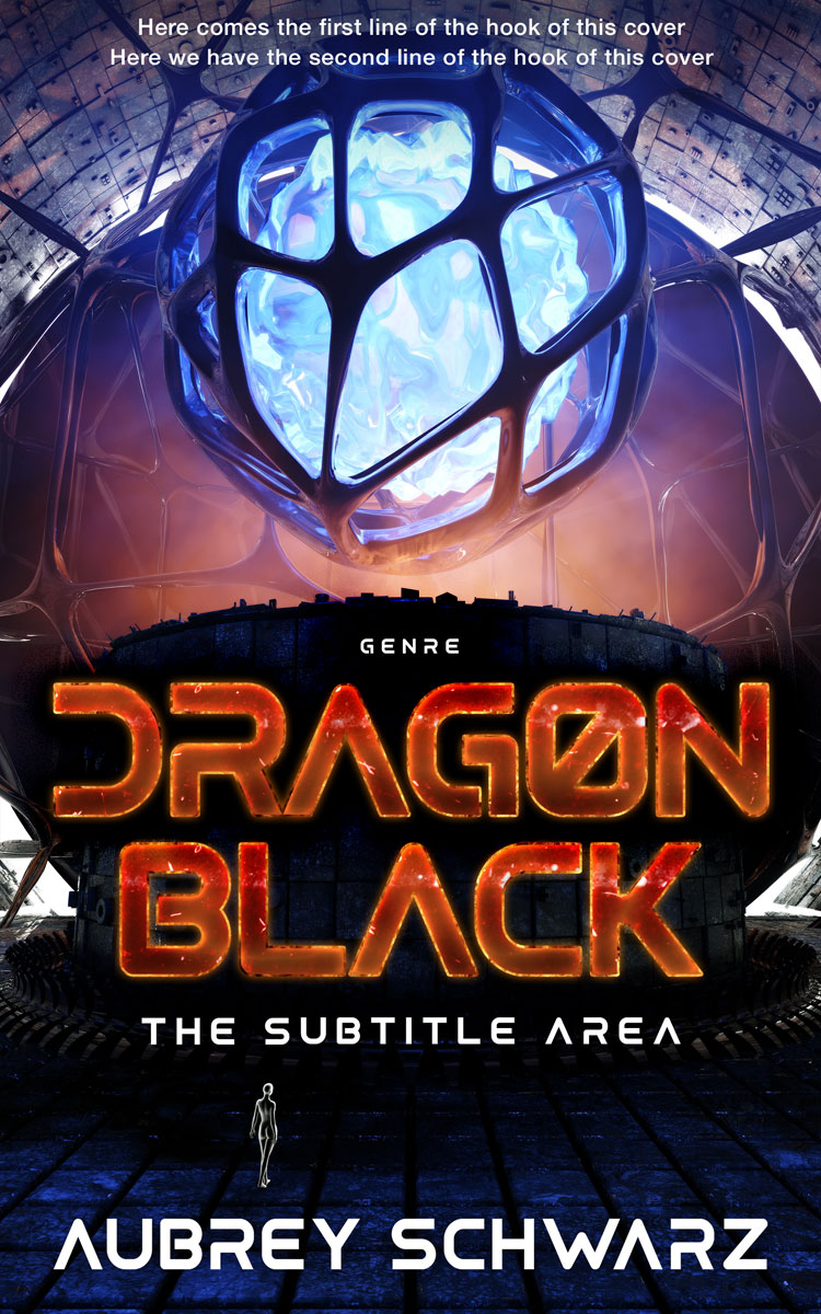 2D view of Premade Science Fiction Book Cover - Oriental Pink