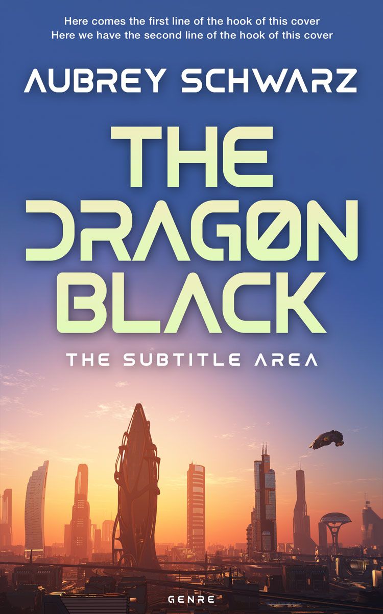 2D view of Premade Science Fiction Book Cover - Kashmir Blue