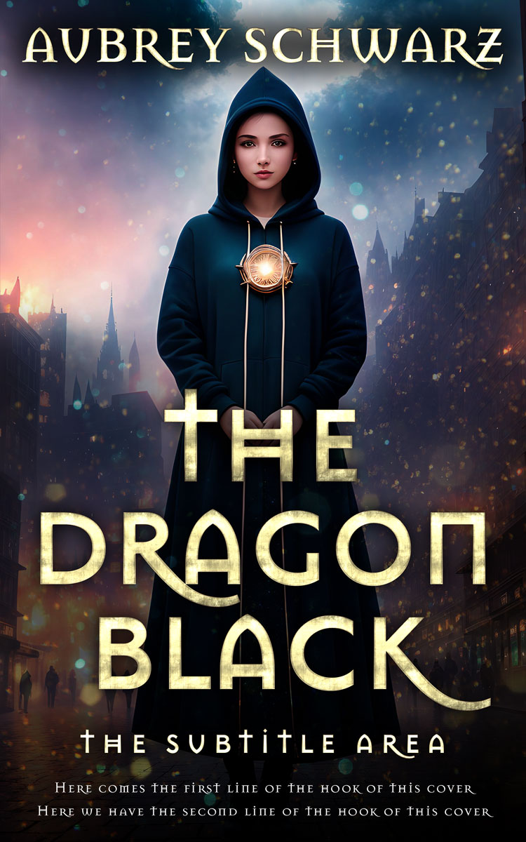 2D view of Premade Paranormal & Urban Book Cover - Shark